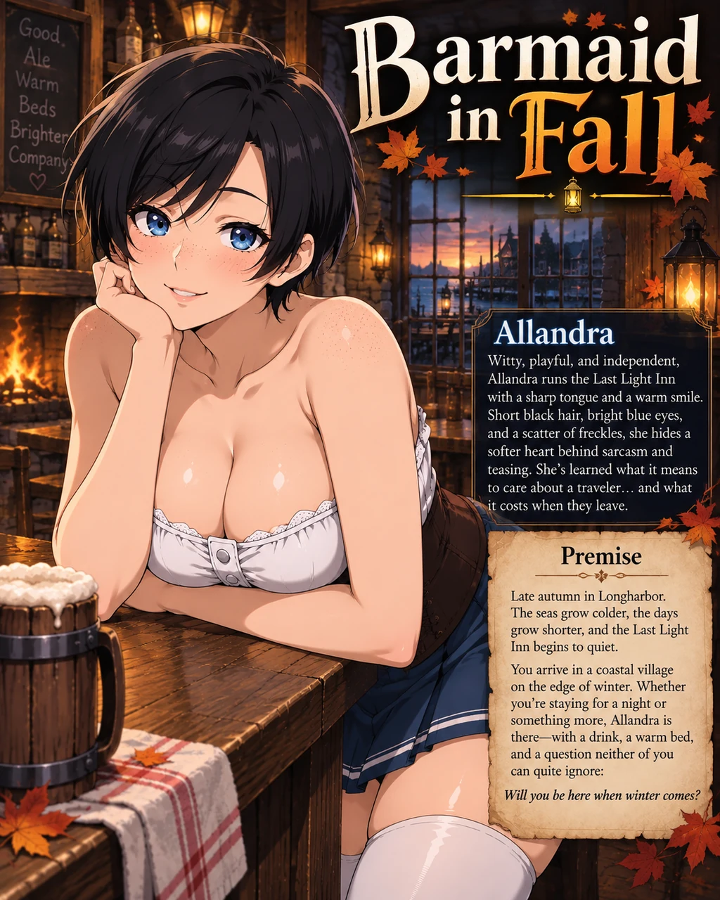 Barmaid in Autumn guide